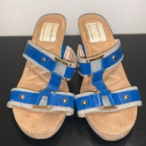 AJ‎ Valenci Wedge Heel Sandals.  Size 8 Wide.